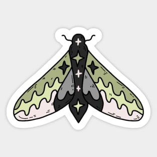 aromantic moth Sticker